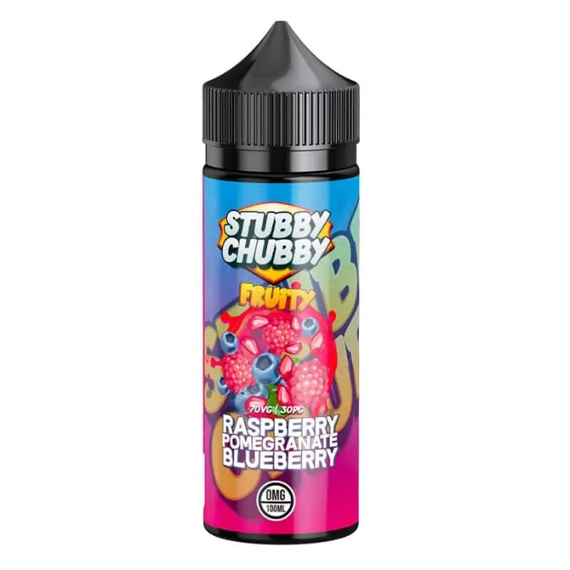 Raspberry Pomegranate Blueberry Shortfill E-liquid by Stubby Chubby 100ml