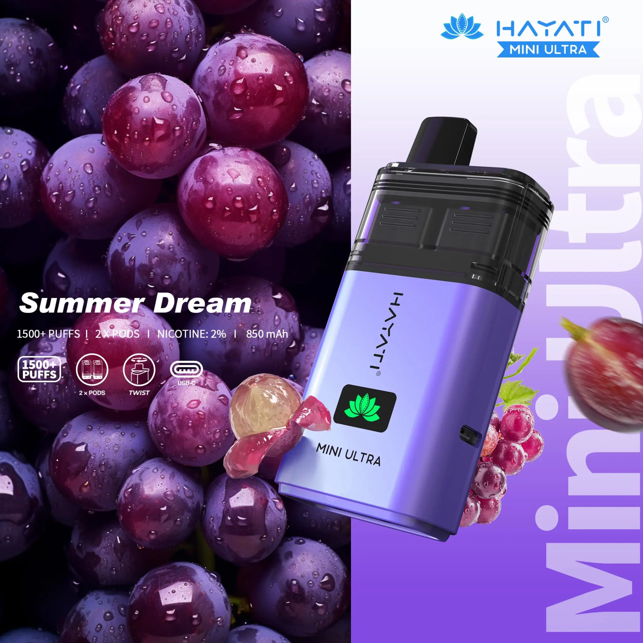  Summer Dream Hayati Mini Ultra Disposable Vape 