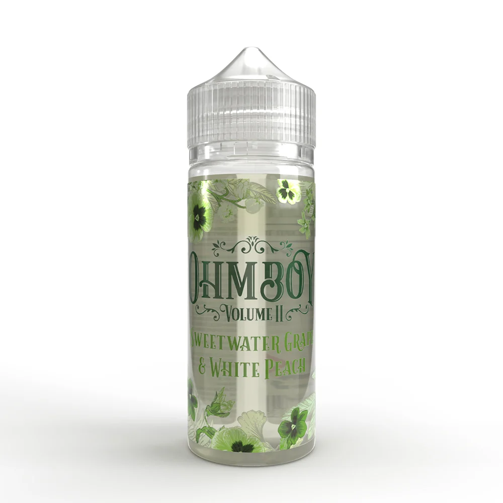 Sweet Water Grape & White Peach Shortfill E-liquid by Ohm Boy Volume 2 100ml