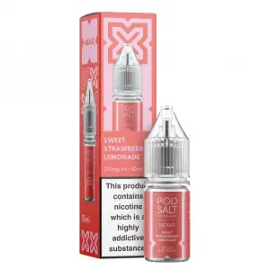 Sweet Strawberry Lemonade Nic Salt E-Liquid by Pod Salt Nexus 10ml