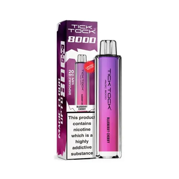 Blueberry Cherry Tick Tock Magic 8000 Disposable Vape 20mg