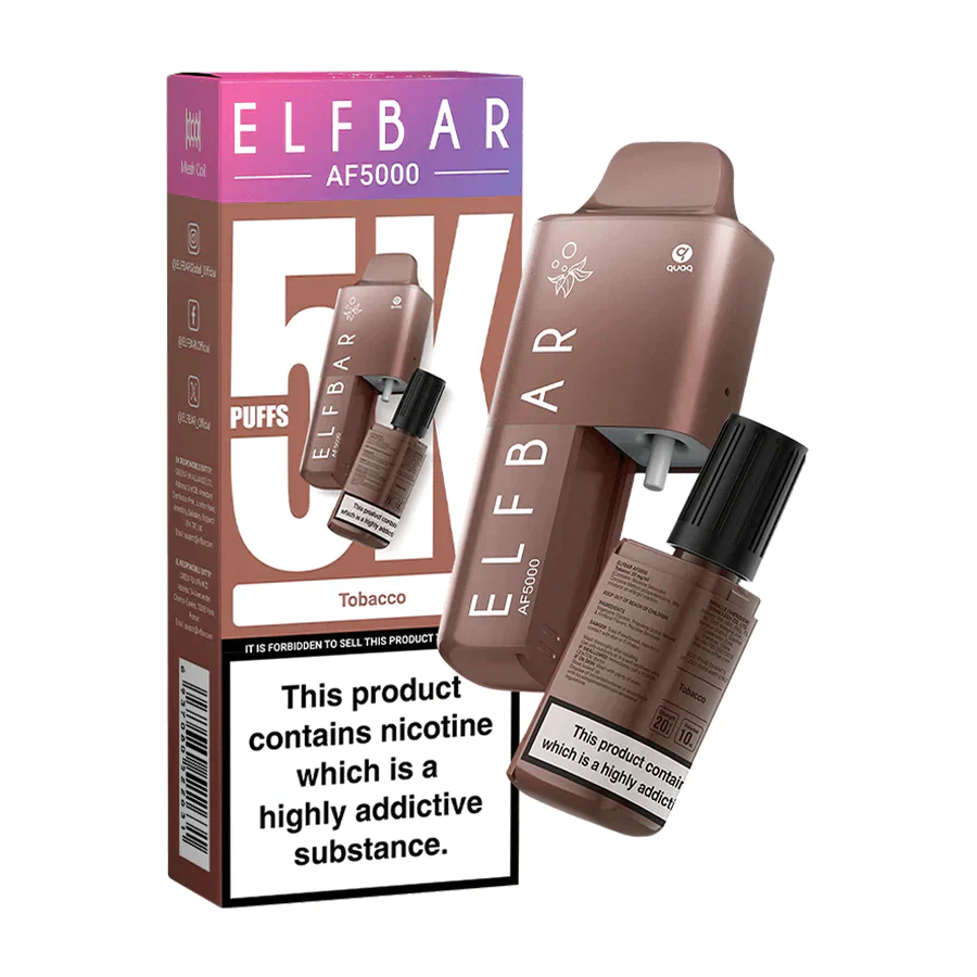 Tobacco by Elf Bar AF5000 Disposable Pod Kit 