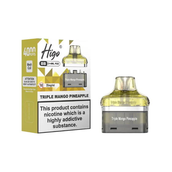 Triple Mango Pineapple Higo BB 4000 Prefilled Pod