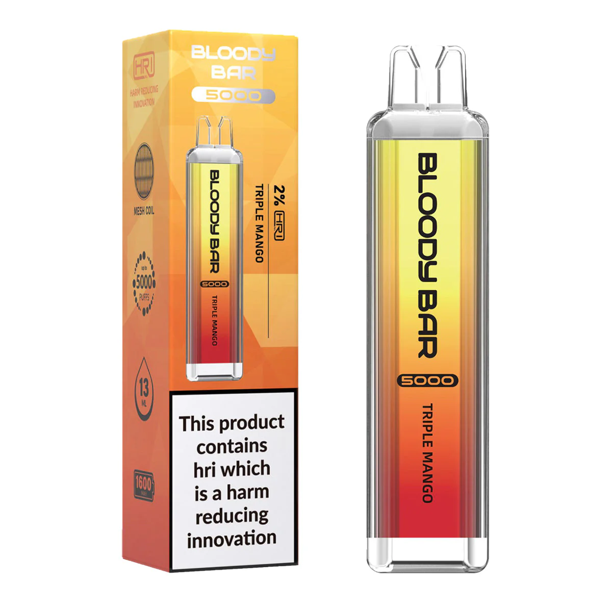 Triple Mango Bloody Bar 5000 Puffs Disposable Vape