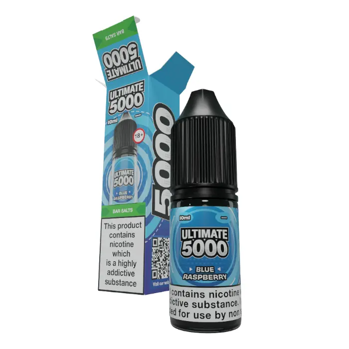 Blue Raspberry Nic Salt Eliquid by Ultimate Bar 5000 10ml