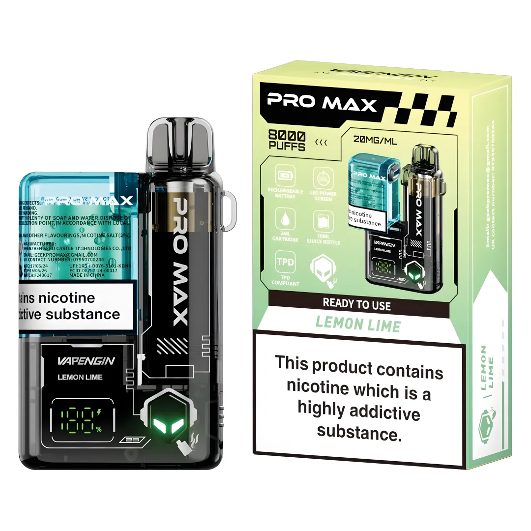 Lemon Lime Vapengin Pro Max 8000 Disposable Vape Kit