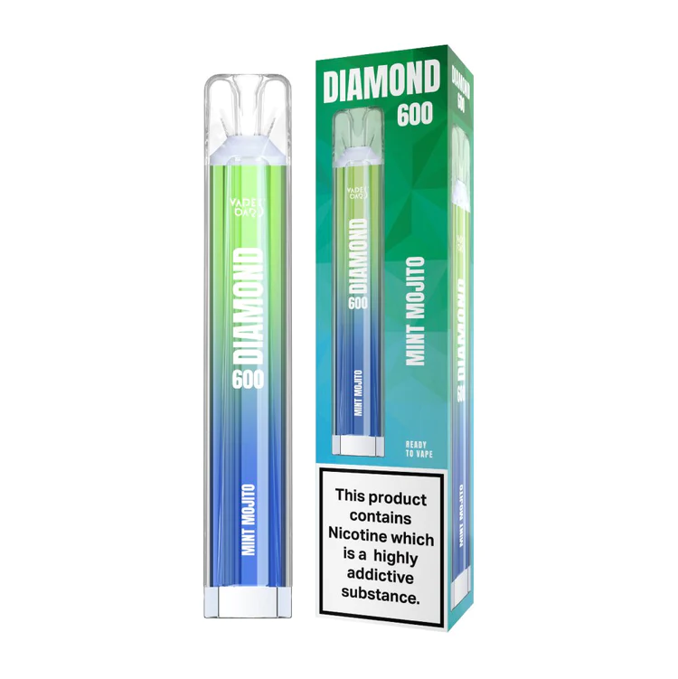  Vapes Bar Diamond Disposable Pen - 20mg - Mint Mojito 
