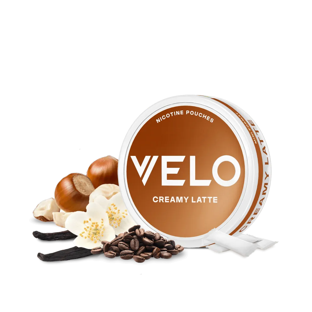 Creamy Latte Slim Nicotine Pouch by Velo