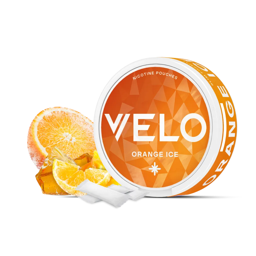 Orange Ice Slim Nicotine Pouch by Velo