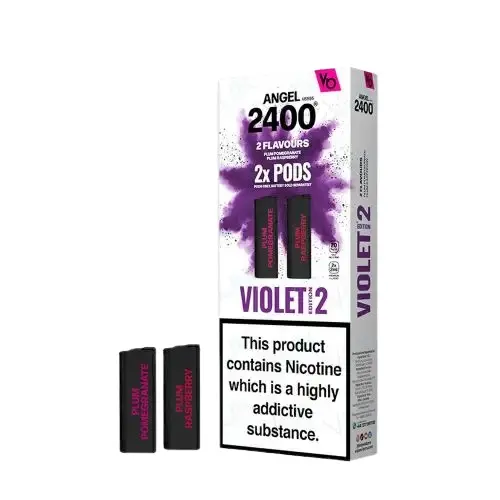 Angel 2400 Prefilled Vape Pods by Vapes Bar - Violet Edition 2