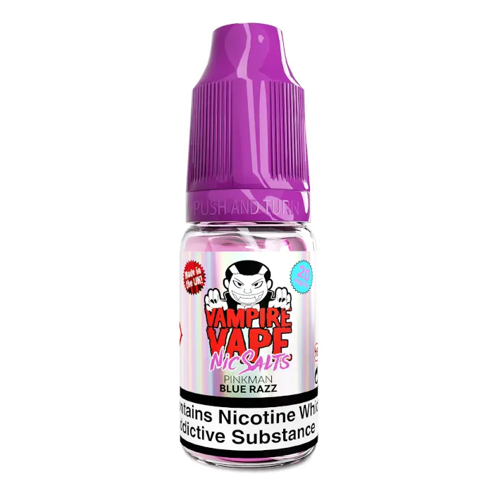  Pinkman Blue Razz Nic Salt E-Liquid by Vampire Vape 10ml 