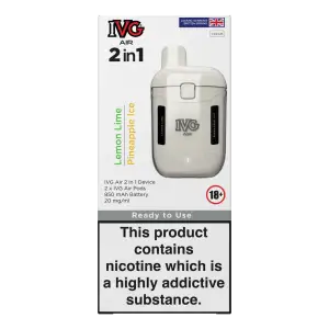 Cream(2 in 1) IVG Air 2 in 1  Starter Kits & Pods