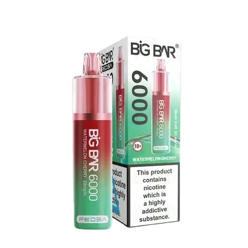 Watermelon Cherry Feoba Big Bar 6000 Puffs Disposable Vape 20mg