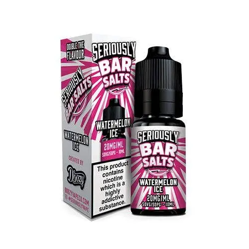  Watermelon Ice Nic Salt E-Liquid by Seriously Bar Salts By Doozy 10ml 