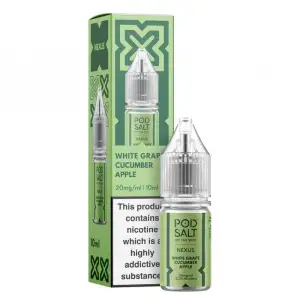 White Grape Cucumber Apple (Pro Green) Nic Salt E-Liquid by Pod Salt Nexus 10ml