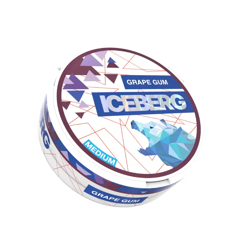  Grape Gum Nicotine Pouches Light by Ice Berg 20mg/g 