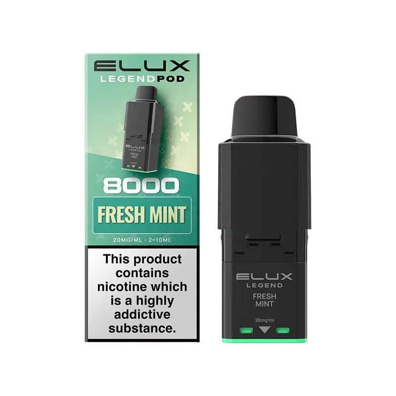 Fresh mint Elux Legend 8000 Prefilled Pod