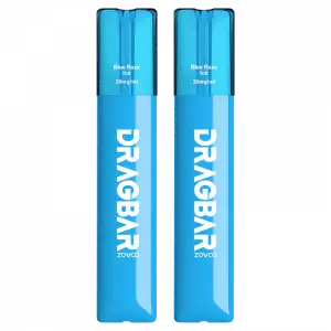 Blue Razz Ice By Zovoo Dragbar Z700 SE Disposable Vape 20mg (Twin Pack)