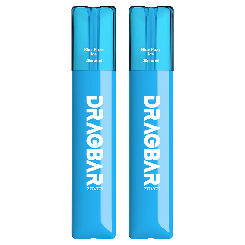  Blue Razz Ice By Zovoo Dragbar Z700 SE Disposable Vape 20mg (Twin Pack) 