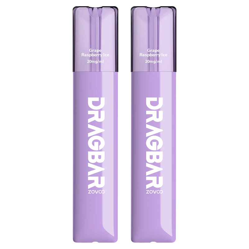  Grape Raspberry Ice By Zovoo Dragbar Z700 SE Disposable Vape 20mg (Twin Pack) 