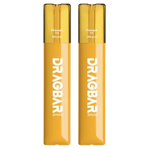 Pineapple Ice By Zovoo Dragbar Z700 SE Disposable Vape 20mg (Twin Pack)