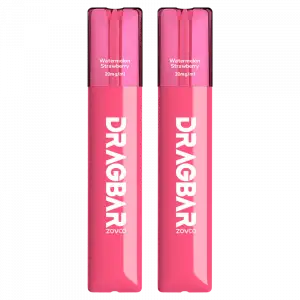 Watermelon Strawberry By Zovoo Dragbar Z700 SE Disposable Vape 20mg (Twin Pack)